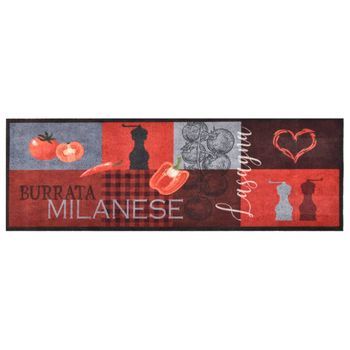 Alfombra De Cocina Lavable Tomatoes 60x300 Cm Vidaxl