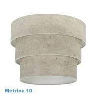 abrila smile cemento gris - pantalla 50 cm