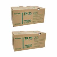 original multipack kyocera fs-1200 printer toner cartridges 2 pack -tk25
