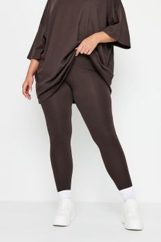 Yours Leggings Marrón Chocolate, Mujer Curvy Y Tallas Grandes, Yours