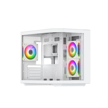 Caja PC VIDA EDGE MINI MATX ARGB Blanco Cubo micro ATX ITX