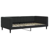 sofa cama  cama para adulto  sofa convertible sin colchon terciopelo negro 100x200 cm