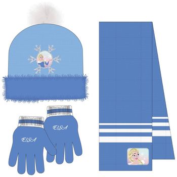 Disney Gorro Set De Invierno Bufanda, Guantes y Gorro Rosa y Ne para niña