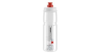 Bidon elite jet 750 ml transparente rojo logotipo