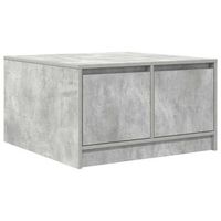 mesa de cafe - mesa de centro con cajones gris hormigon 705x70x40 cm