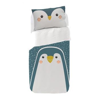 Juego De Funda Nórdica Infantil Pingüino -  Cama105 (180x270)
