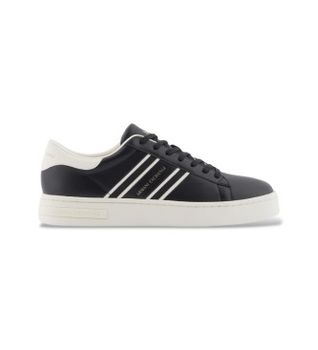 A|X Armani Exchange para hombre. XM002198AF21421MC024 Zapatillas casual negro (39), Plano, Cordones, Sintético