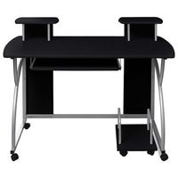 escritorio ordenador madera contrachapada negro 110x52x885 cm