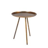 mesa auxiliar de metal cobre