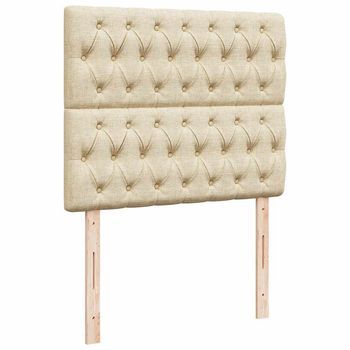Conjunto De Cama Vidaxl (incluye Un Colchón De 120x190 Cm, Aspecto De Tela Beige)