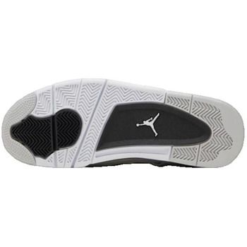 Nike Zapatillas de baloncesto Baskets Air Jordan 4 Military Black cuir para mujer