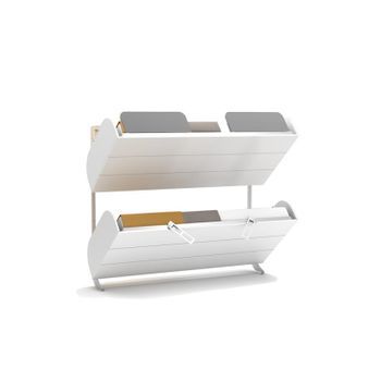 Litera Abatible Blanco 90x200/90x200cm