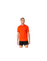 camiseta de running asics metarun ss hombre cherry tomato