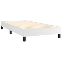 somier de laminas sobre patas estructura cama 90x190 cm sintetico blanco tdl0207353