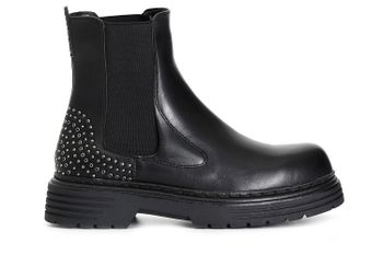 beatles para mujer con micro tachuelas en la espalda. black 39