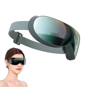 Masajeador De Ojos Hidratante 3d Con Protección Ocular Multidimensional 20,3x8,5x7,8 Cm. Color: Verde