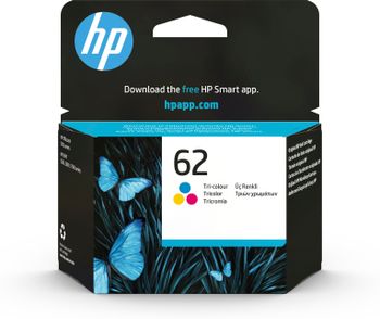 Cartucho de tinta original HP 62 Tri-color