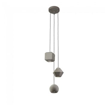Lámpara colgante geometric (3 luces)