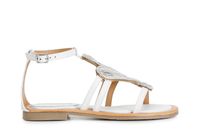 sandalias de napa con adorno de pedreria white 37