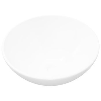 Lavabo De Baño Moderno | Lavabo De Cuarto De Baño Redondo Cerámica Blanco