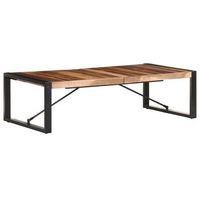 mesa de centro de madera maciza 140x70x40 cm vidaxl