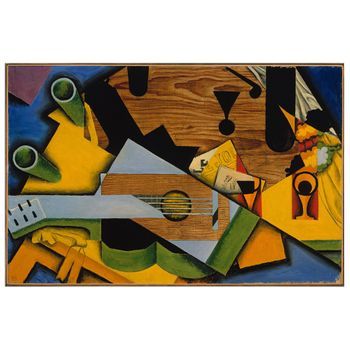 Legendarte - Cuadro Lienzo, Impresión Digital - Naturaleza Muerta Con Guitarra - Juan Gris - Decoración Pared Cm. 60x90