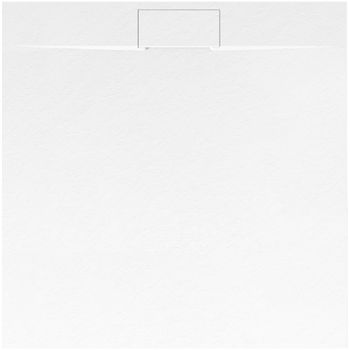 Plato De Ducha Rea Bazalt White 90x90
