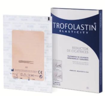 Trofolastin Reductor Cicatrices 10x14cm Protección Solar UPF 50+ 5 uds