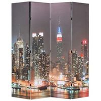 biombo divisor plegable 160x170 cm nueva york de noche vidaxl