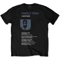 tupac tops y camisetas family tree para mujer