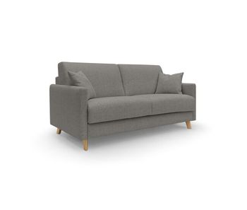 Edgar sofá cama convertible en tela felis impermeable 200 cm (mat. 160x197) taupe