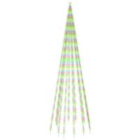 arbol de navidad en asta de bandera 732 led de colores 500 cm vidaxl