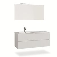 composicion bano lavabo izquierda 4 rrpiezas venere blanco mate en mdf