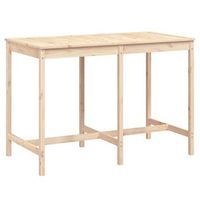 mesa de jardin  mesa de exterior madera maciza de pino 1595x825x110 cmcm