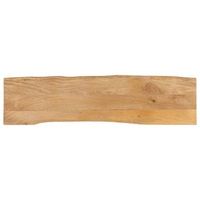 tablero de mesa borde natural madera maciza mango 180x40x38 cm vidaxl