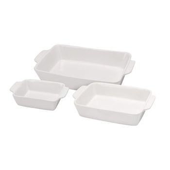 Plato de horno en gres transparente de 36x22,5x8cm