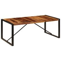 mesa de comedor de madera maciza de acacia 200x100x75 cm vidaxl