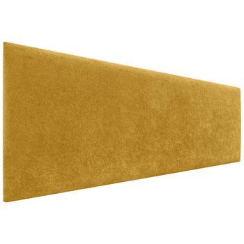 Dhome Cabecero Mostaza 150cm Acabado Toalla Soft Tapizado Liso 4cm Grosor 70 Alto Tejido Suave Para Pared Acústicos Cabeceros Absorbentes (150cm, 4cm - 70 Al. - Mostaza)