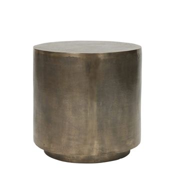 Mesa de centro de aluminio dorado