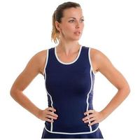 belen berbel camiseta tirantes debardeur court bleu marine para mujer