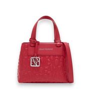 ax armani exchange para mujer xw001576af15774u5102 bolso con letras en relieve rojo osfa casual poliester
