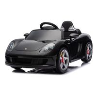 coche electrico infantil porsche carrera gt de chipolino con control remoto y bluetooth - black