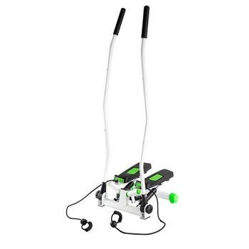 Stepper Oblicuo Verde Con Brazos Móviles Y Cables Hms S3085