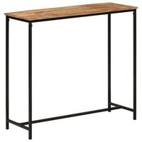 mesa consolamesa de entradamesa auxiliar madera maciza de mango y hierro 80x30x74 cm cfw494271