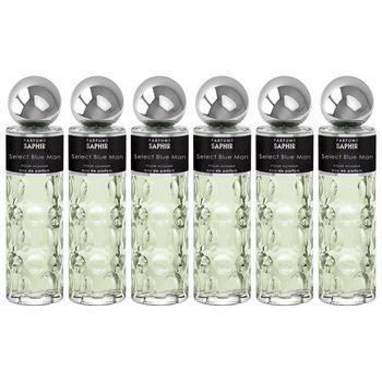 Pack De 6 Eau De Parfum Hombre Saphir Man Select Blue 200ml