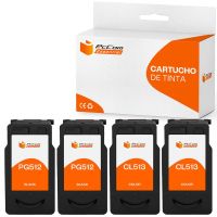 pccom essential canon pg512pg510cl513cl511 cartuchos tinta compatible negrotricolor pack 4