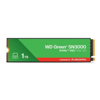WD Green SN3000 1TB Disco SSD 5000MB/s NVMe PCIe 4.0 M.2 Gen4 QLC 3D NAND
