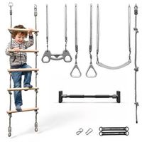 conjunto de gimnasia 6 en 1 hypermotion - parque de juegos para casajardin - 100 kg