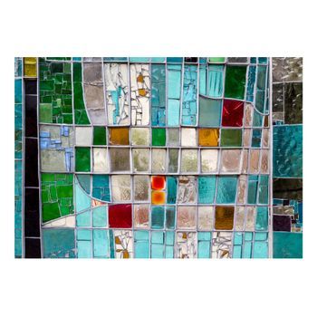 Papel Pintado 3d - Sapphire Stained Glass (350x245 Cm)
