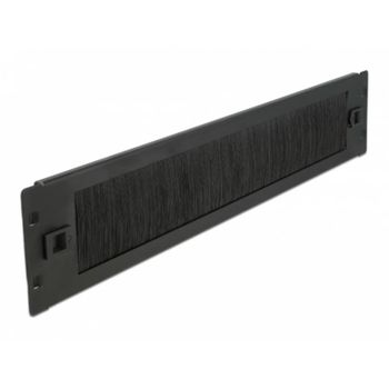 Panel pasacables con cepillo DeLOCK 2U negro 19